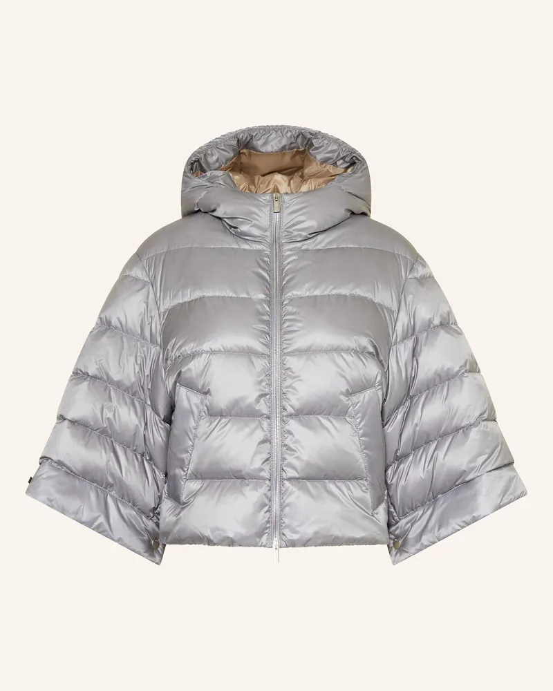 Peserico Daunenjacke mit 3/4-Arm Grau