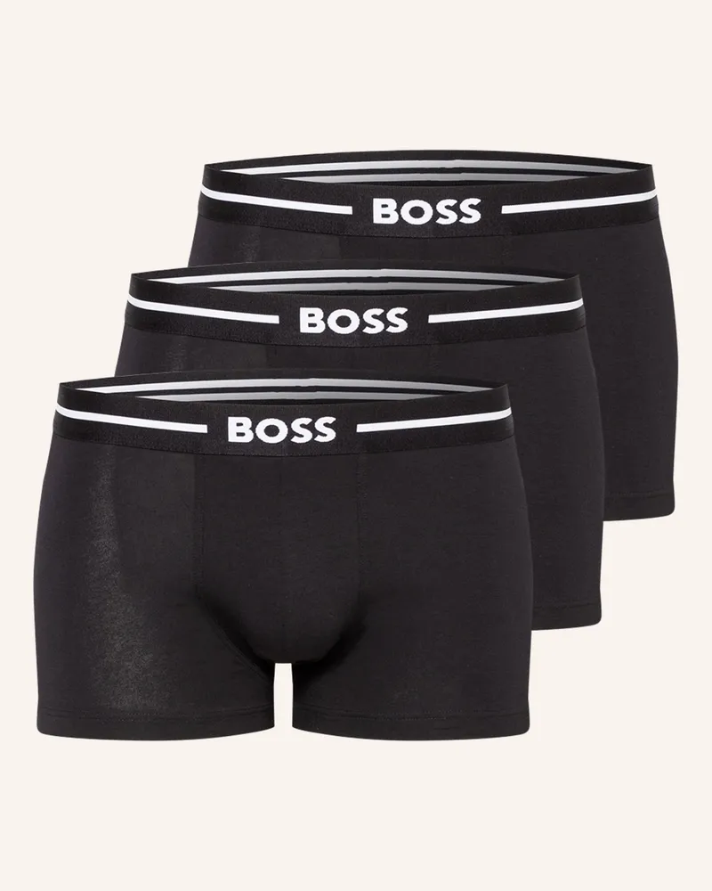 HUGO BOSS 3er-Pack Boxershorts Schwarz