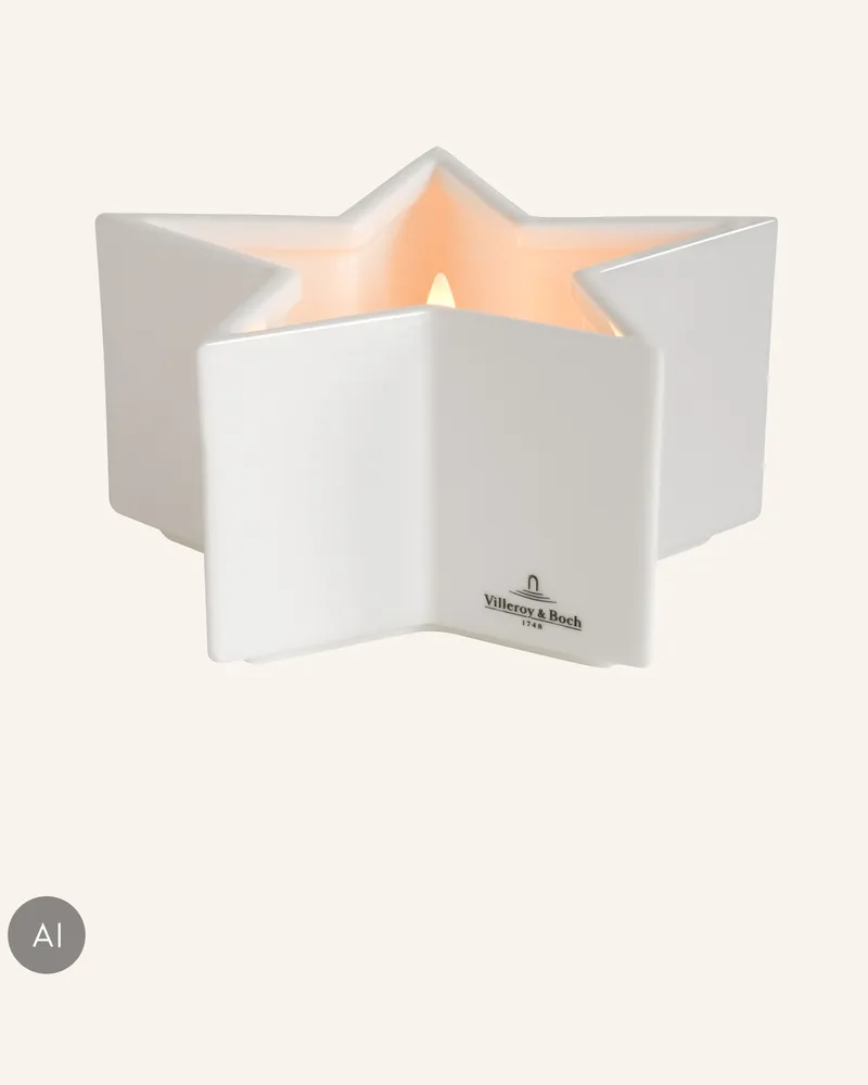Villeroy & Boch Led Kerze Luzern S weiss Weiss