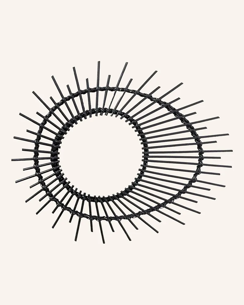 Kayoom Rattan SPIEGEL AINA 125 Schwarz