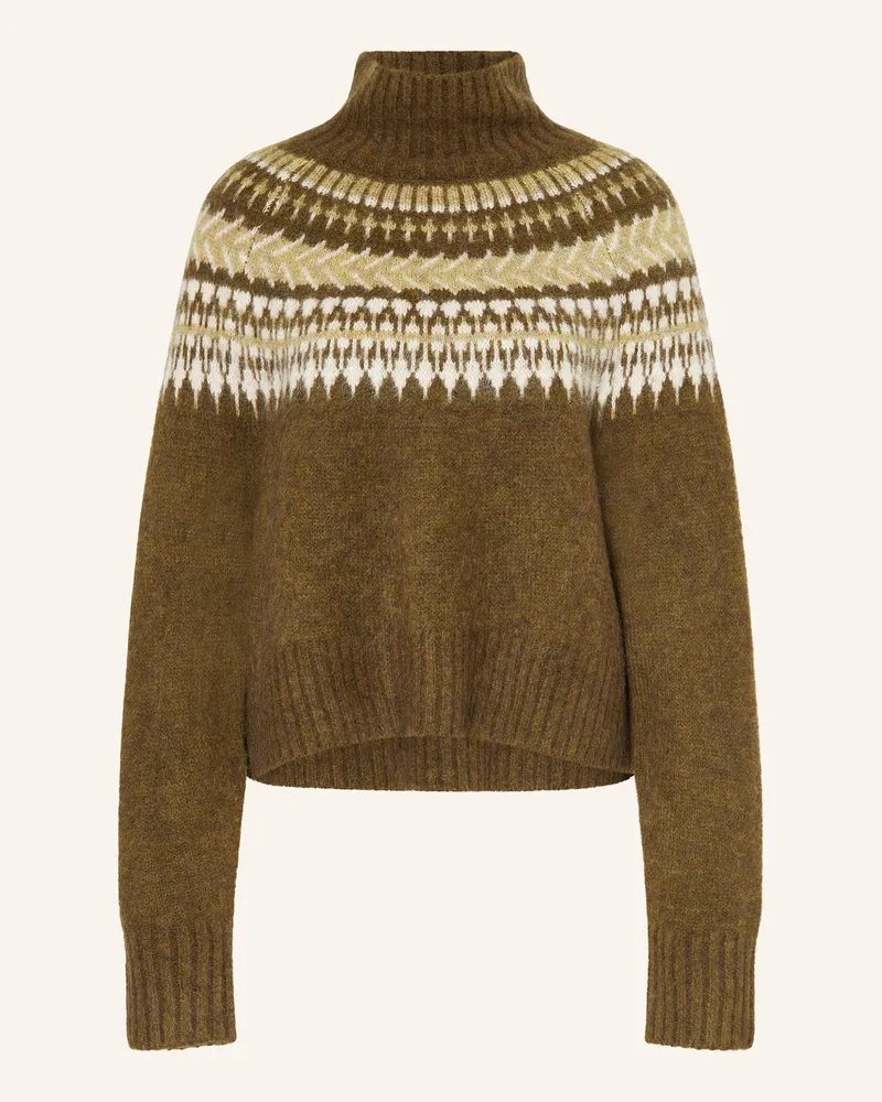 Barbour Pullover LORRIE mit Alpaka Khaki