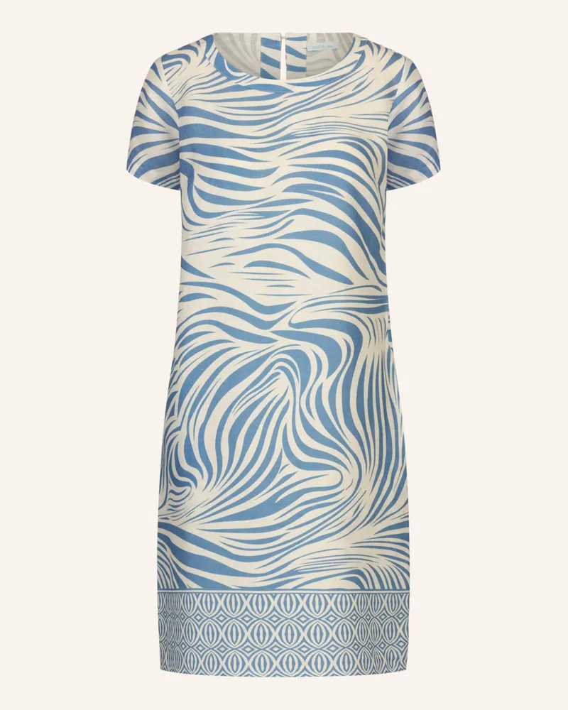 Mint & Mia Kurzes Bedrucktes Kleid lila Creme