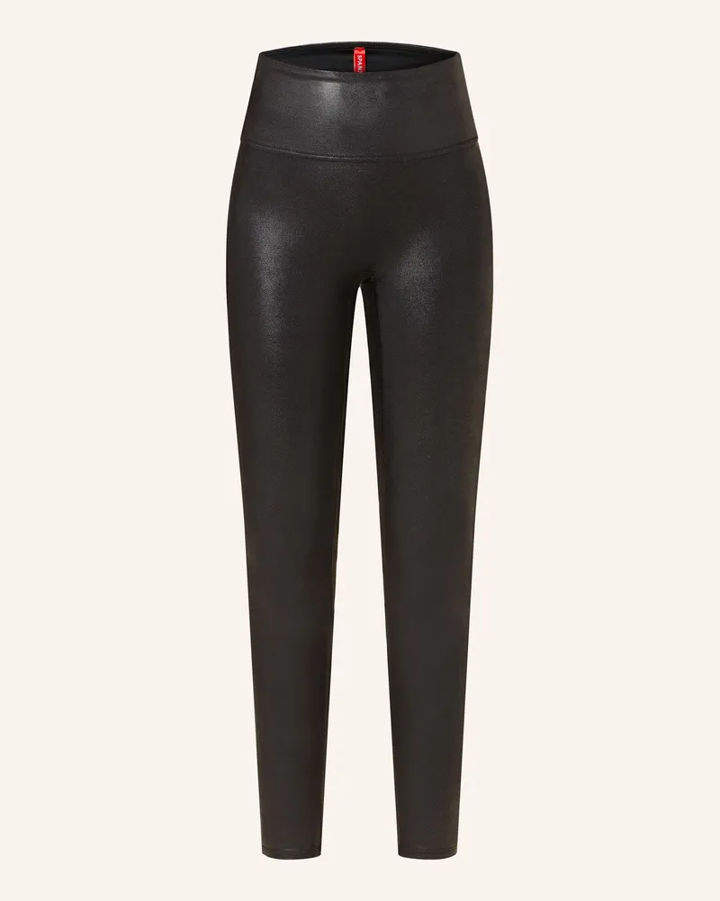 Spanx Shape-Leggings FAUX LEATHER LEGGINGS in Lederoptik Schwarz