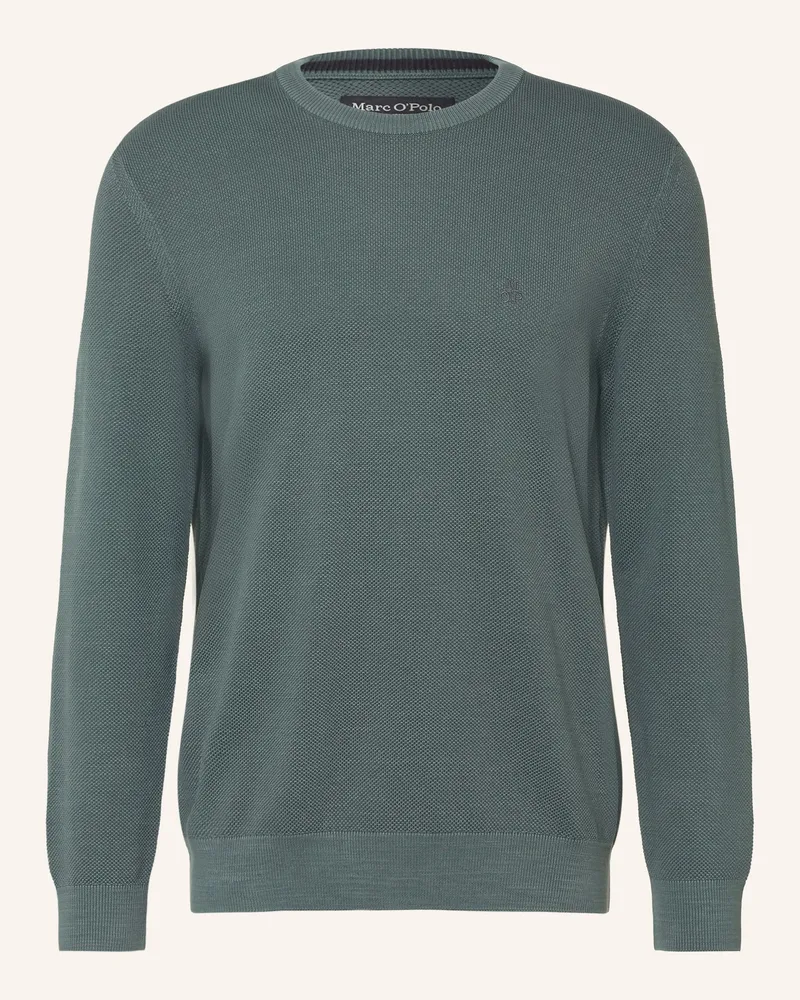 Marc O'Polo Piqué-Pullover grau Dunkelgrau
