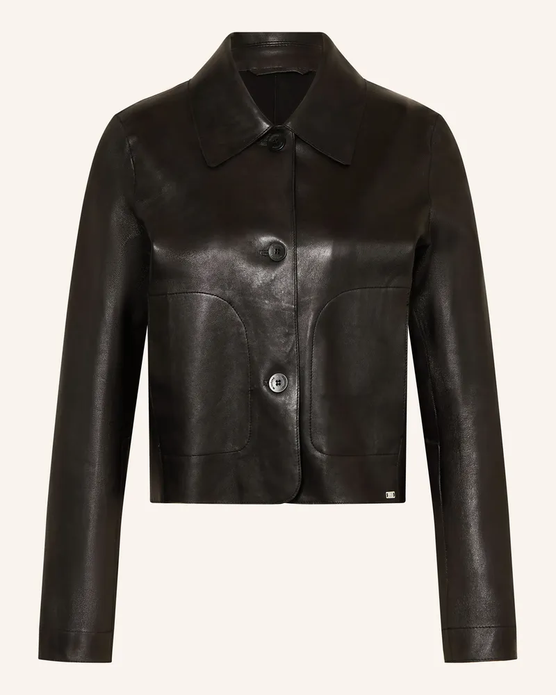 Milestone Lederjacke MSCANNA Schwarz