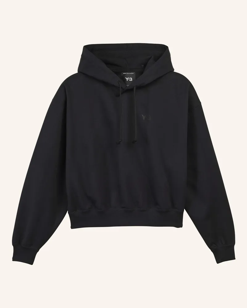 Y-3 Y-3 Angerautes Terry Boxy Hoodie Kapuzenjacke schwarz Schwarz