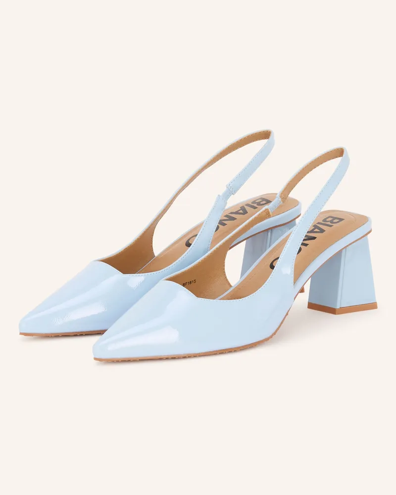 BIANCO. Slingpumps Hellblau