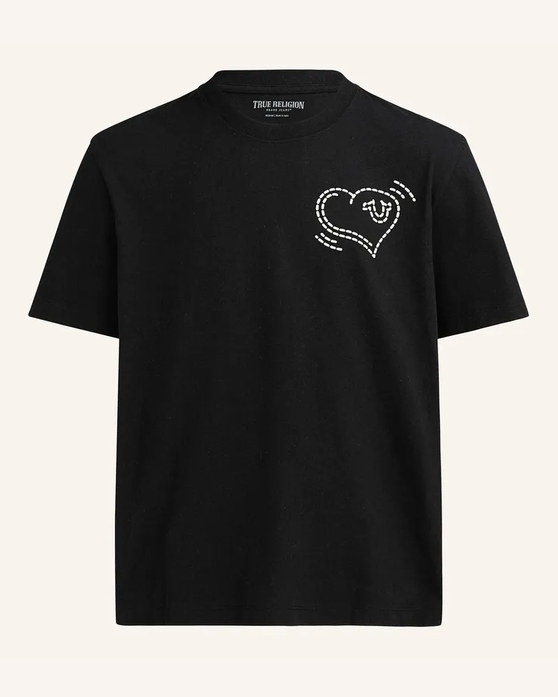 True Religion T-Shirt CAT Schwarz