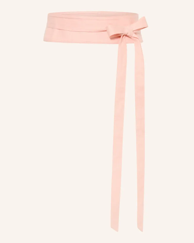 WALDORFF Bindegürtel Aus Leinen rosa Hellrot