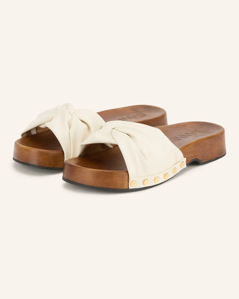 Ganni Pantoletten Tia Fairy weiss Creme