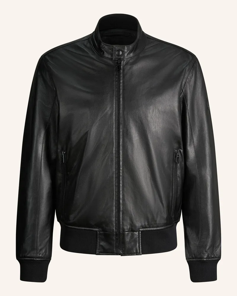 JOOP! Lederjacke schwarz Schwarz