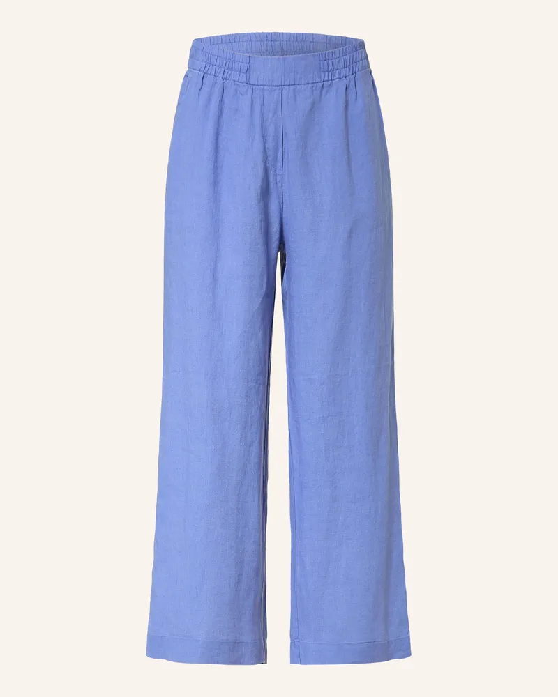 lilienfels Leinen-Culotte blau Blau