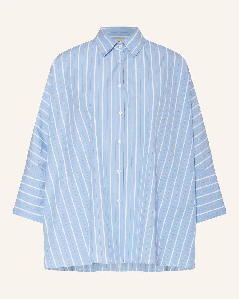 Max Mara Oversized-Hemdbluse HUDSON mit 3/4-Arm Hellblau