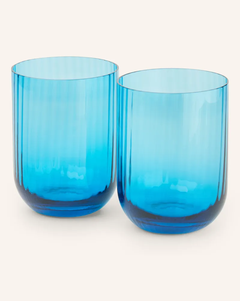 Dolce & Gabbana Casa 2er-Set Trinkgläser Carretto blau Hellblau