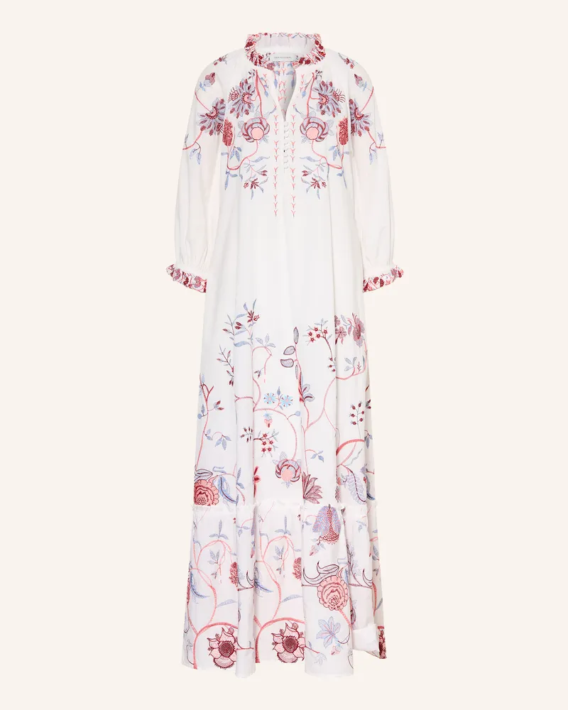 Kudibal Kleid Tusneldadea Mit 3/4-Arm weiss Weiss