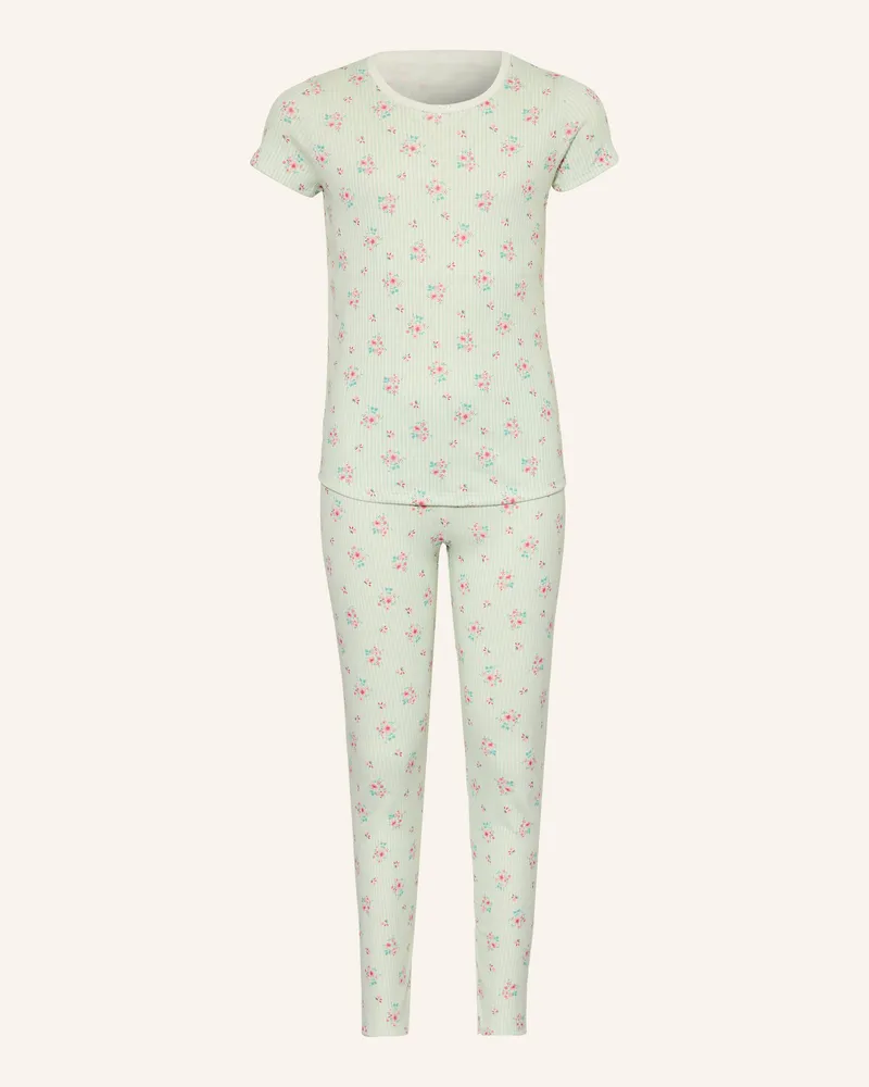 Petit Bateau Schlafanzug Hellgrün