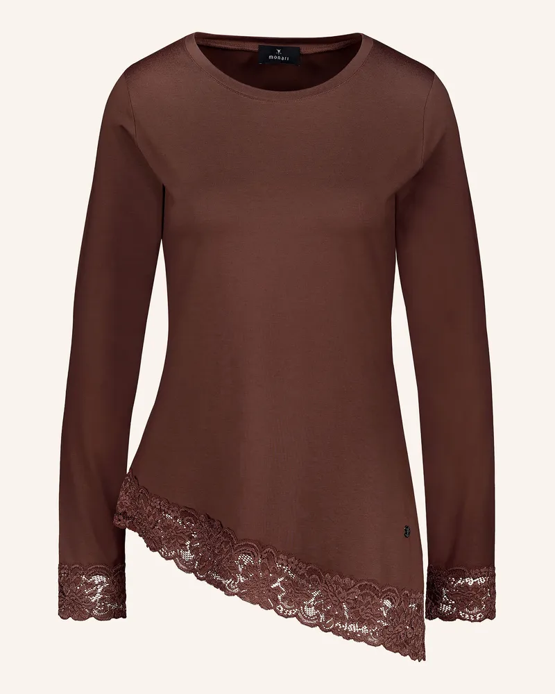 monari Longsleeve Mit Spitze braun Braun