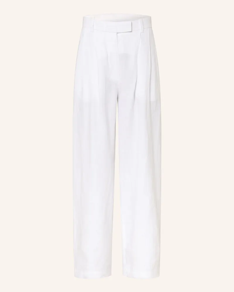 Arket Marlenehose Sally Aus Leinen weiss Weiss