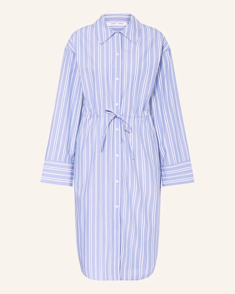 Samsøe & Samsøe Hemdblusenkleid Sacatan blau Hellblau