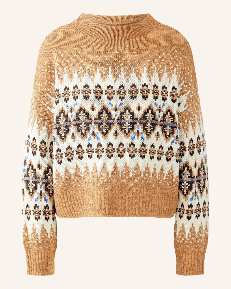 Oui  Pullover braun Camel