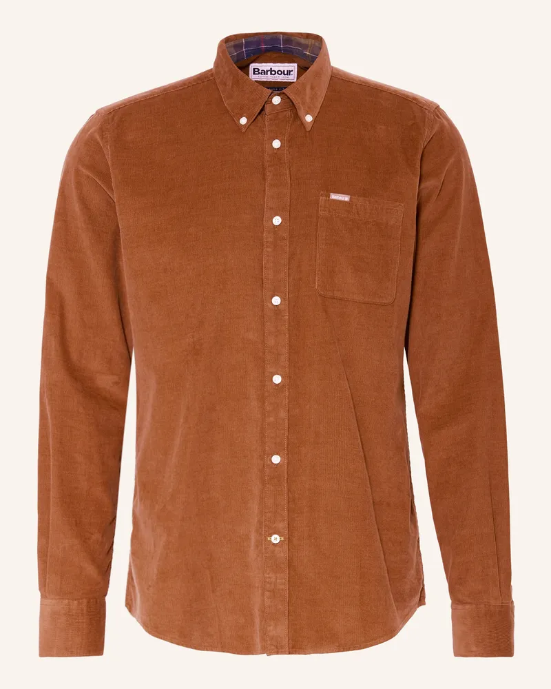 Barbour Cordhemd RAMSEY Tailored Fit Braun