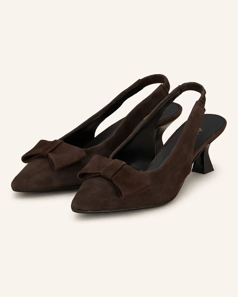 Darling Harbour Slingpumps Dunkelbraun