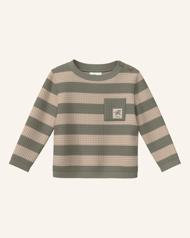S.Oliver Strickpullover gruen Oliv