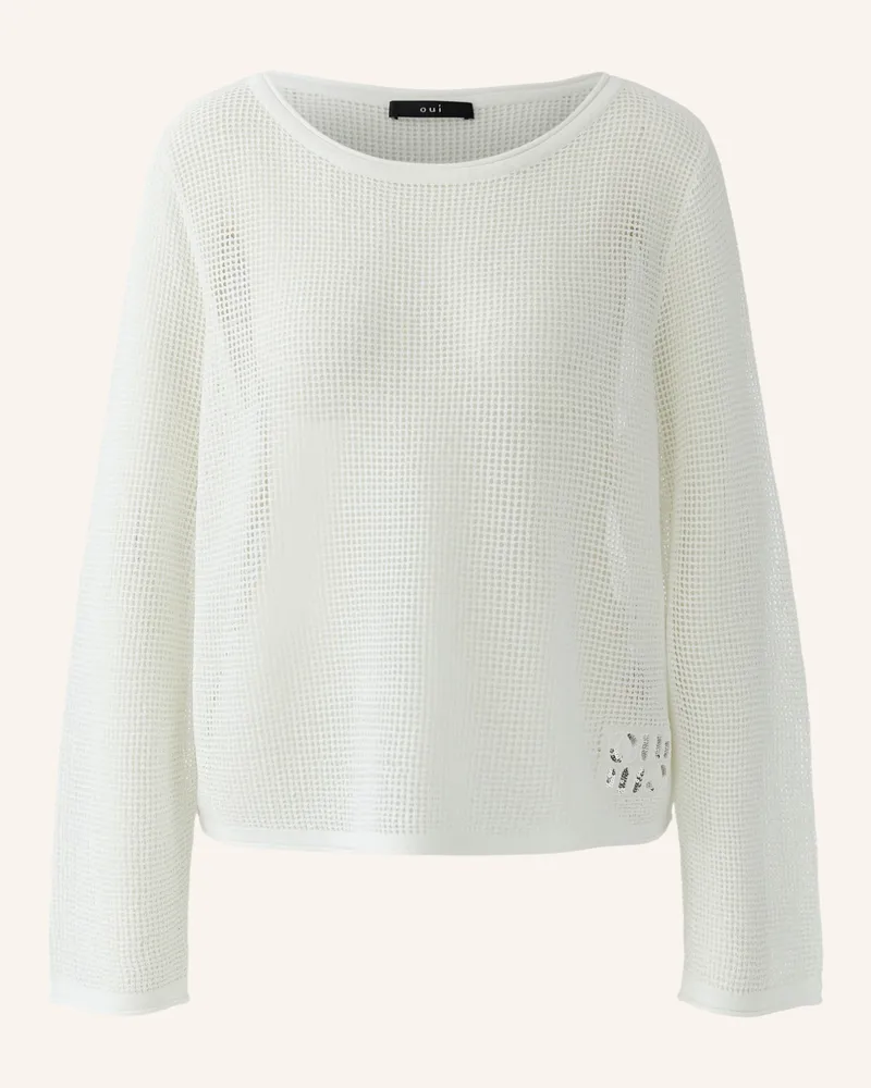 Oui  Pullover weiss Weiss