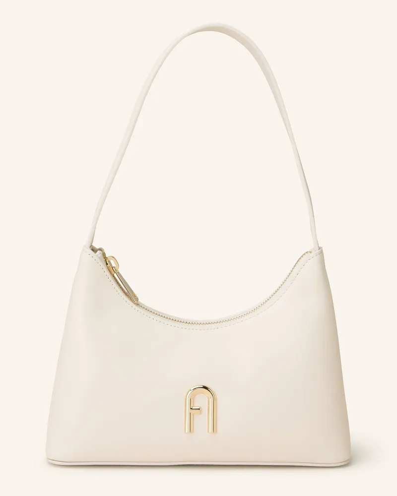 Furla Schultertasche DIAMANTE Creme