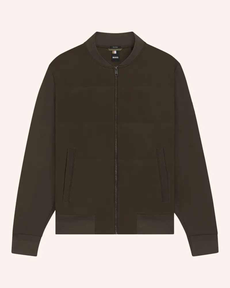 HUGO BOSS Jacke SKILES im Materialmix Hellgrün