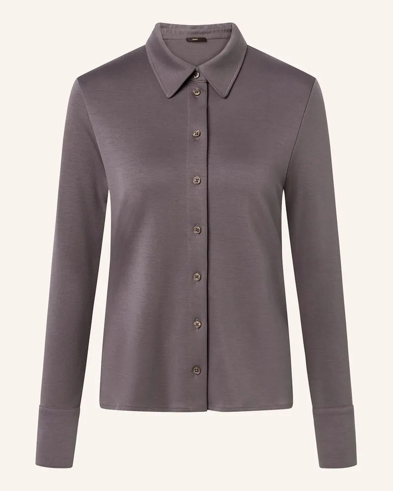 windsor. Hemdbluse Aus Jersey lila Taupe