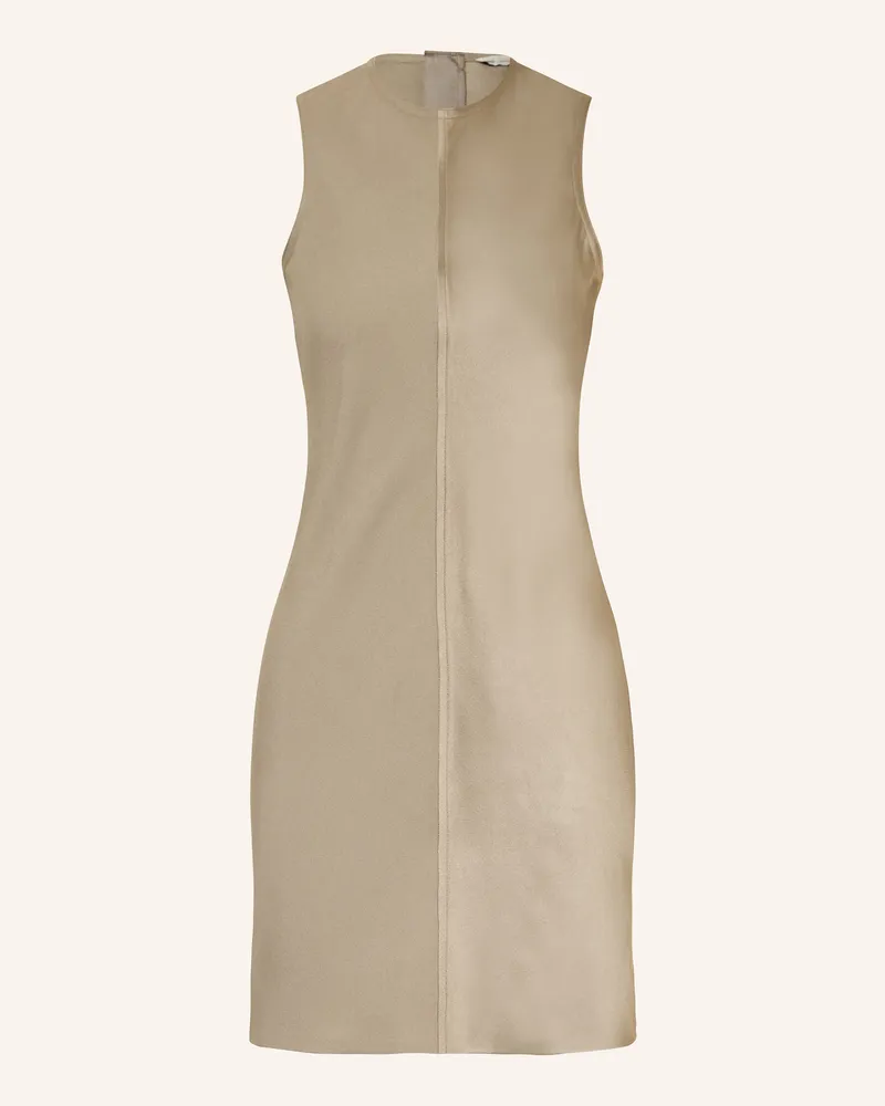 AMI Paris Satinkleid beige Grau