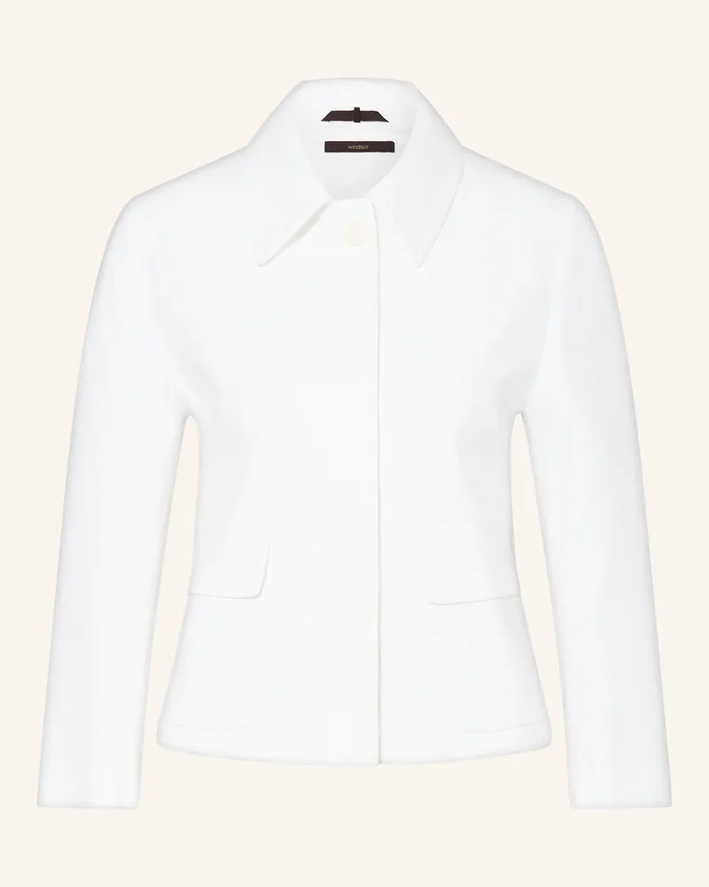 windsor. Blazer mit Leinen Weiss