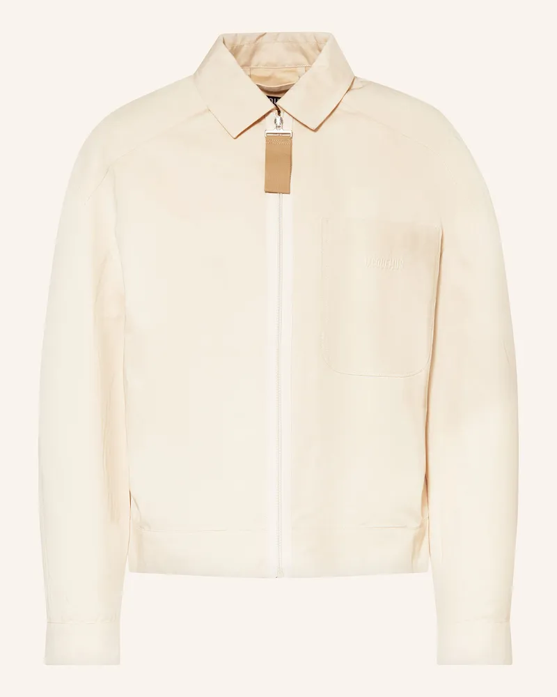 Jacquemus Overjacket LE BLOUSON LINU Beige
