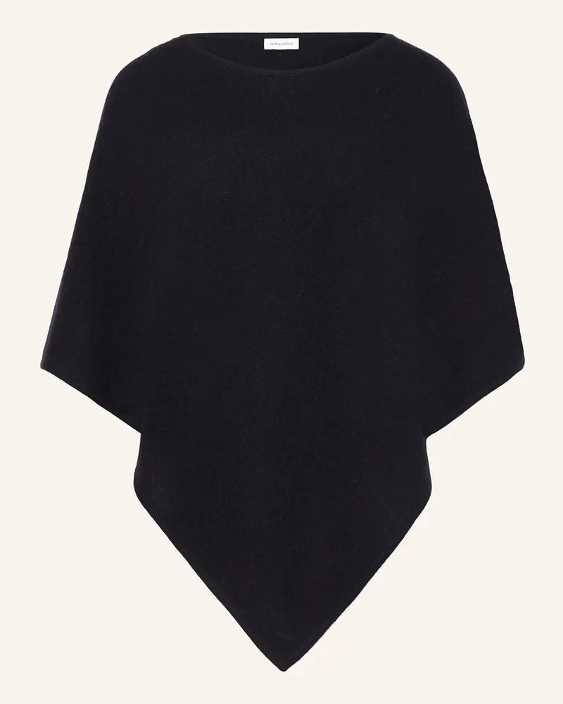 Darling Harbour Poncho aus Cashmere Schwarz