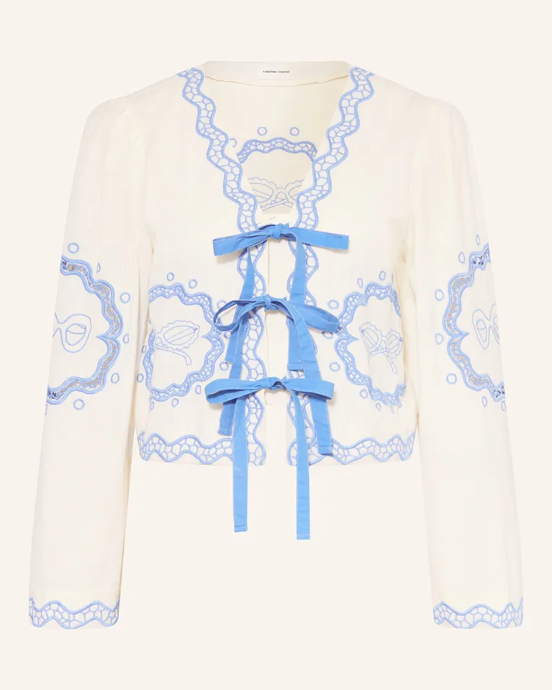 Fabienne Chapot Bluse SERVIETTE mit Stickereien Creme