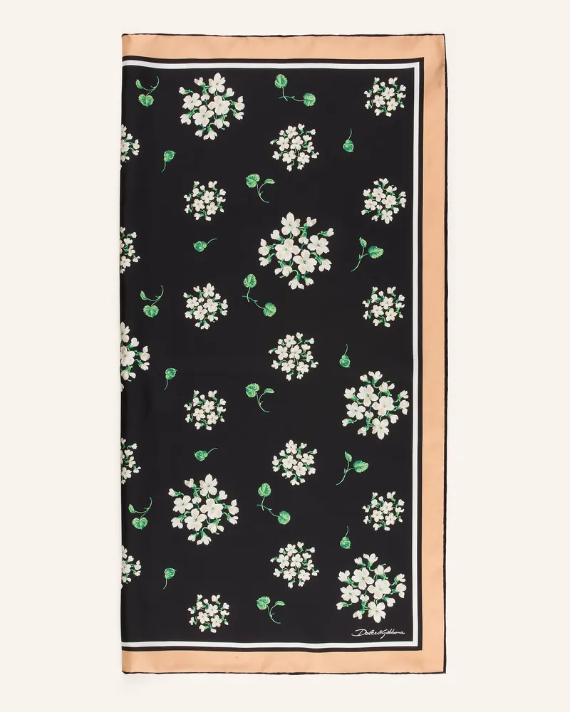 Dolce & Gabbana Seidentuch schwarz Schwarz