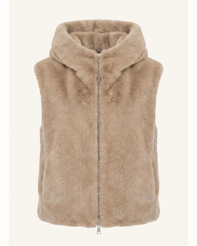 Blonde No. 8 Kunstfell-Weste Ashley beige Taupe