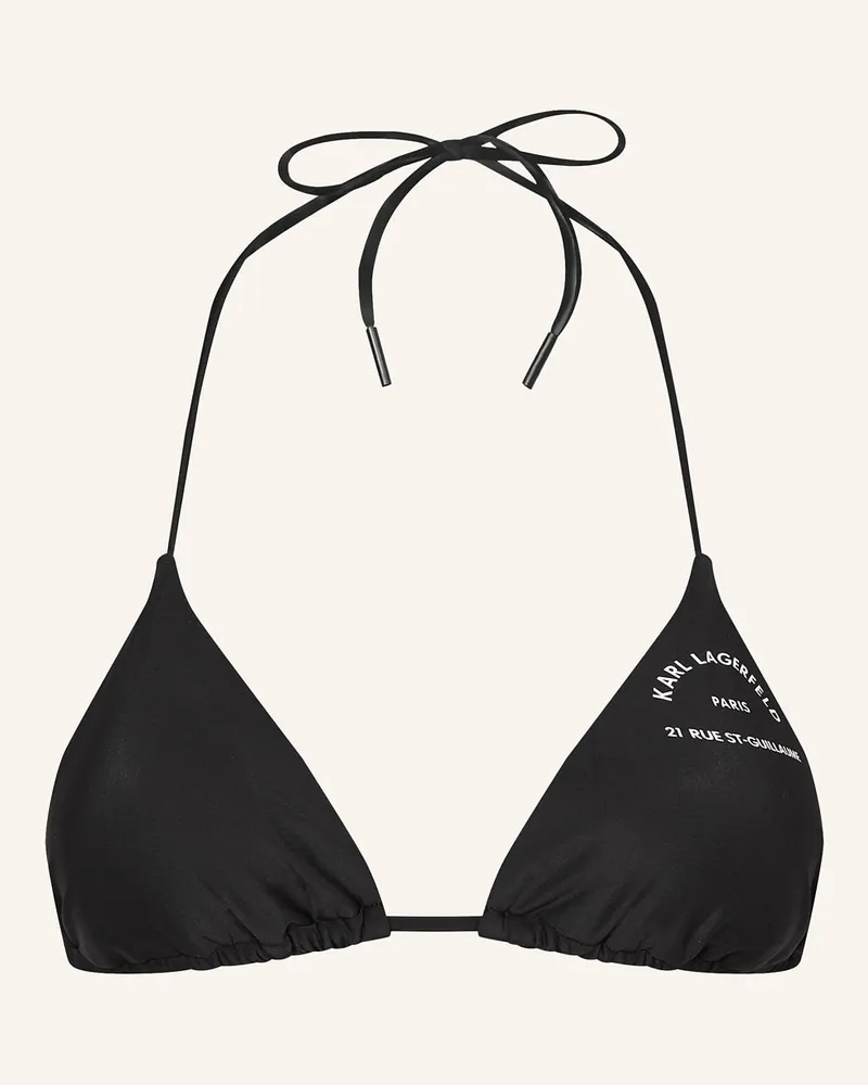 Karl Lagerfeld Bikini-Top Schwarz