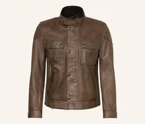 Lederjacke Gangster braun
