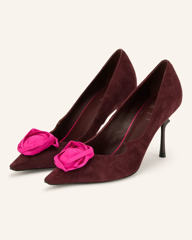 Roger Vivier Pumps Rose Vivier rot Dunkelrot
