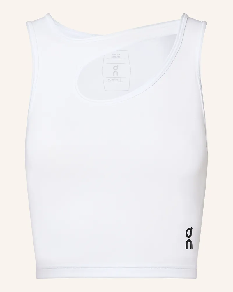 ON Cropped-Top STUDIO CUT OUT Weiss