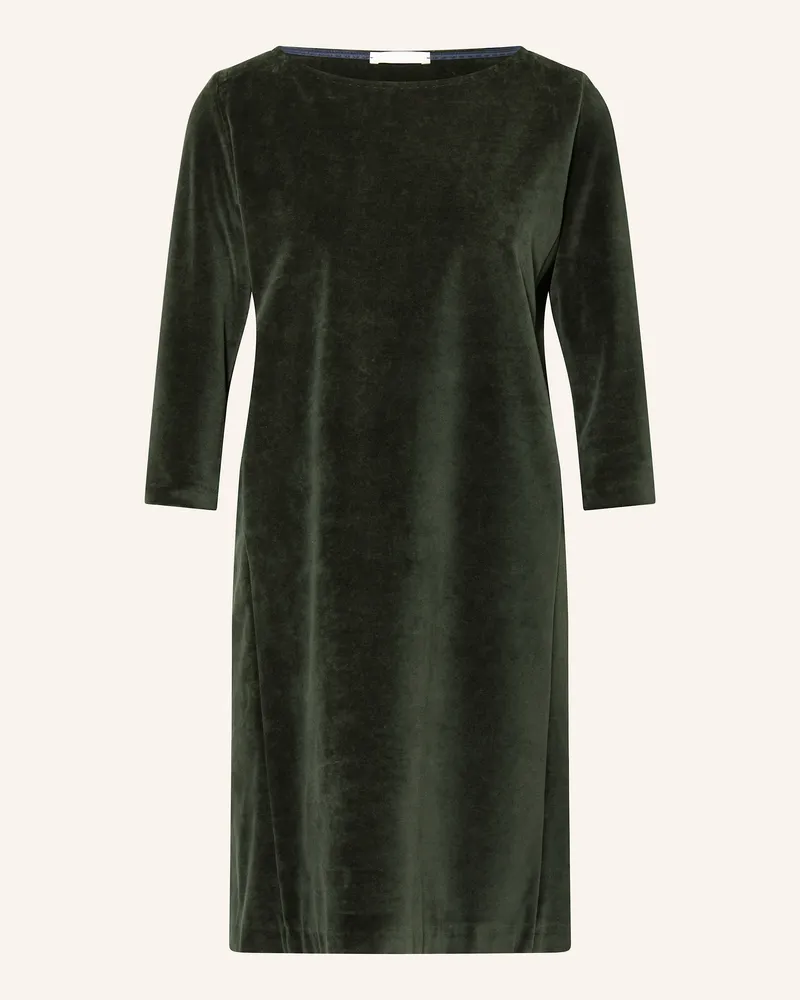 CIRCOLO 1901 Samtkleid mit 3/4-Arm Dunkelgrün