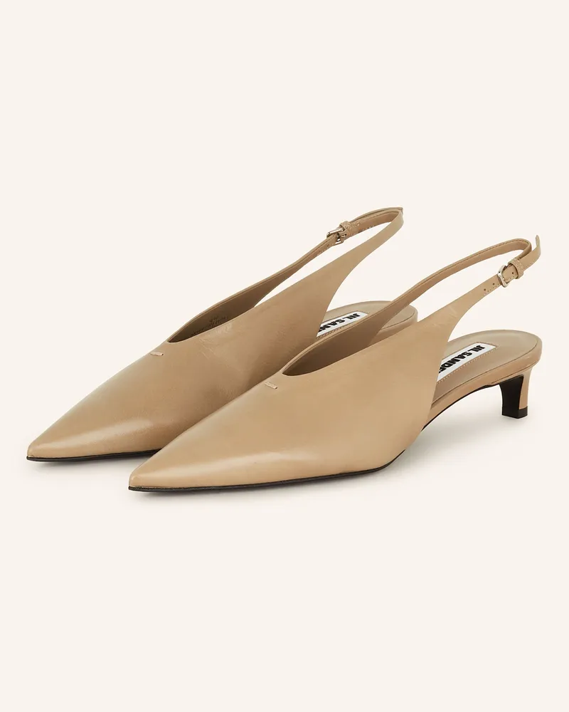 Jil Sander Slingpumps Beige