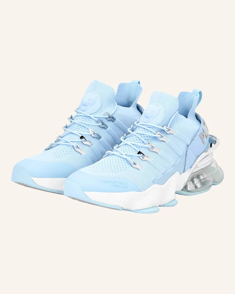 Philipp Plein Läufer Sneaker Tiger blau Hellblau