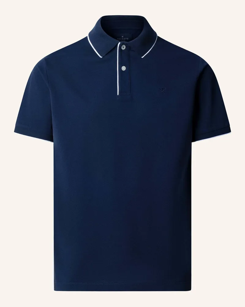 Hackett Poloshirt Merc Pique Tip Polo blau Blau