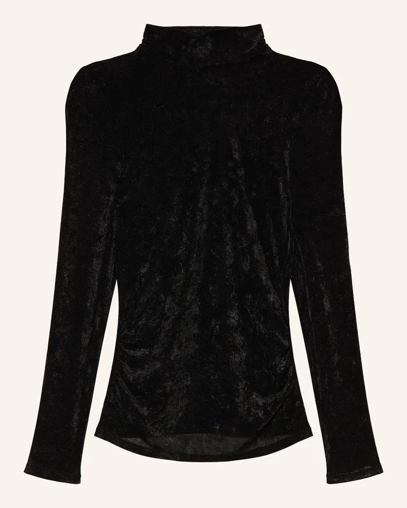 Luisa Cerano Longsleeve Aus Mesh schwarz Schwarz