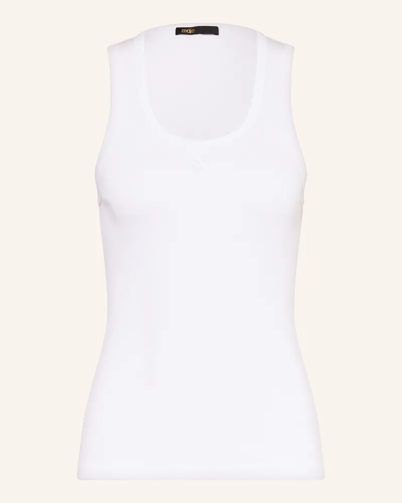 Maje Top weiss Weiss