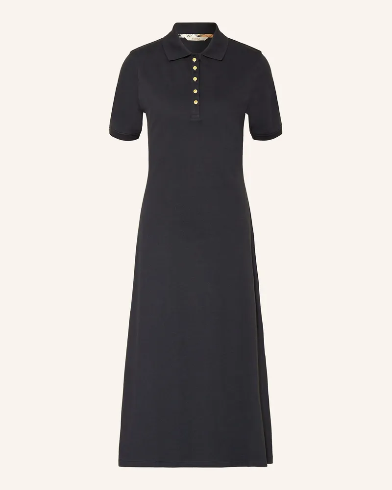 Barbour Piqué-Polokleid Celeste blau Dunkelblau