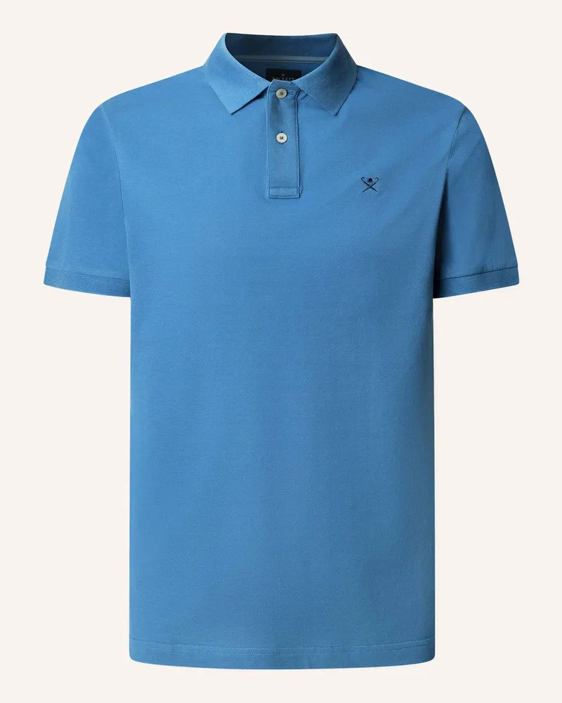 Hackett Poloshirt SLIM FIT LOGO Blau